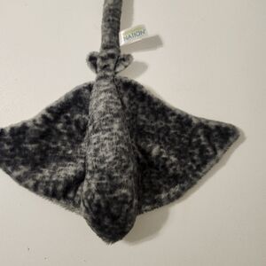 Black and Gray Plush Stingray